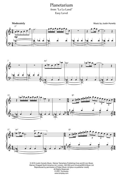 la la land piano